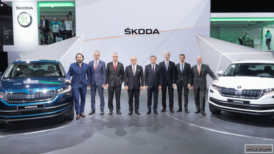 Auf dem Pariser Autosalon präsentierten die Tschechen einen Crossover Skoda Kodiaq