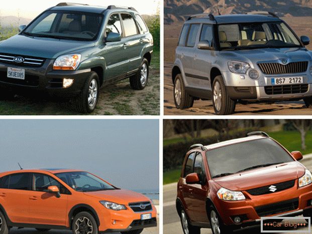 Vergleichen Sie Skoda Yeti, Kia Sportage, Subaru XV und Suzuki SX4