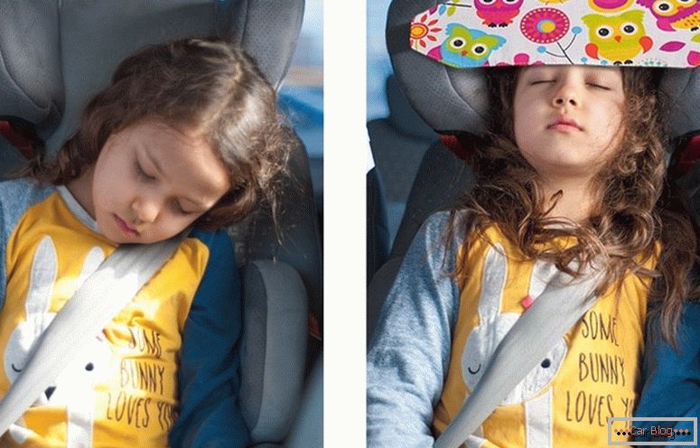 Verband für schlafendes Baby im Auto