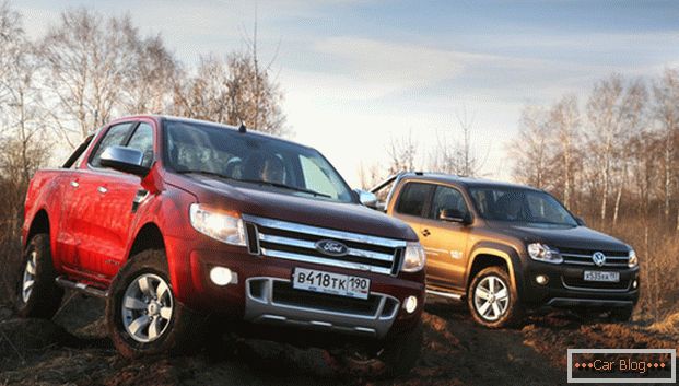 Vergleichen Sie den deutschen und amerikanischen Pickup - Volkswagen Amarok und Ford Ranger