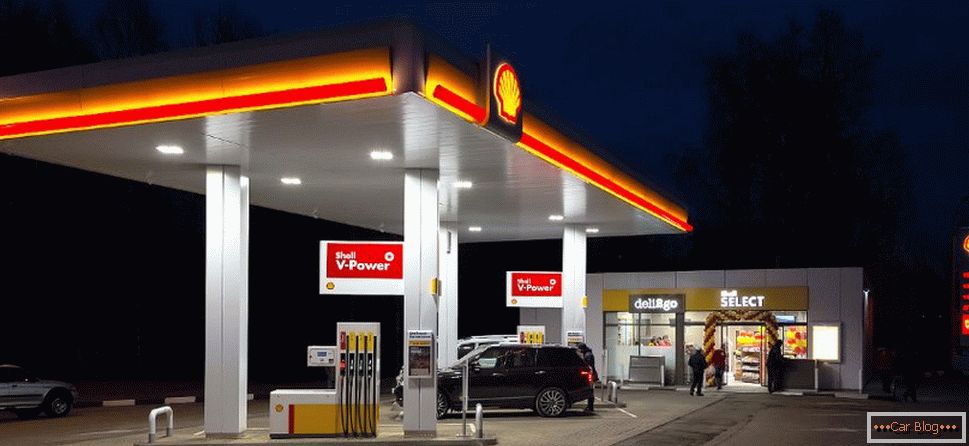 Shell Tankstelle von Russland