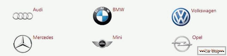 Hier finden Sie eine Liste deutscher Automarken