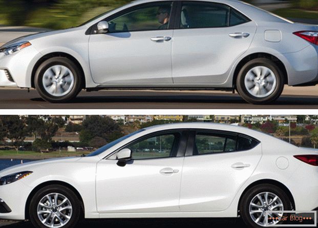 Mazda 3 und Toyota Corolla - beide Autos zeichnen sich durch positive Eigenschaften aus