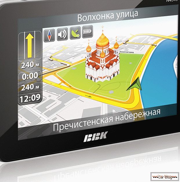 Moderner GPS-Navigator