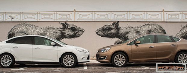 Ford Focus und Opel Astra - Autos, die häufig eine führende Position im Verkauf einnahmen