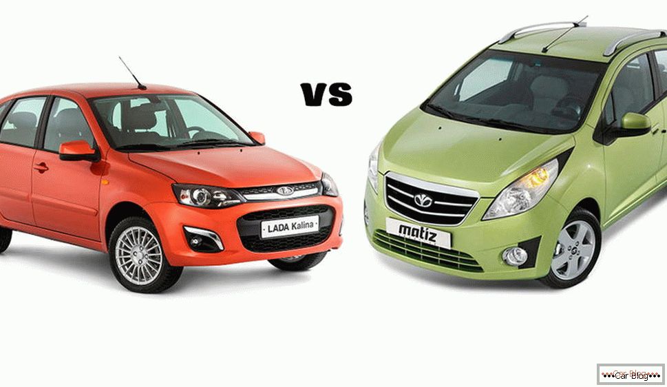 Welches Auto soll gewählt werden: Daewoo Matiz oder Lada Kalina