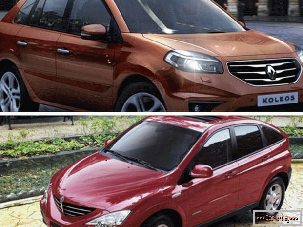 Autos vergleichen Renault Koleos und SsangYong Actyon